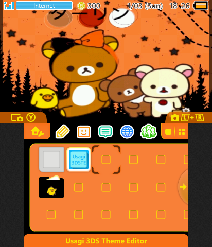 spooky Rilakkuma bear theme