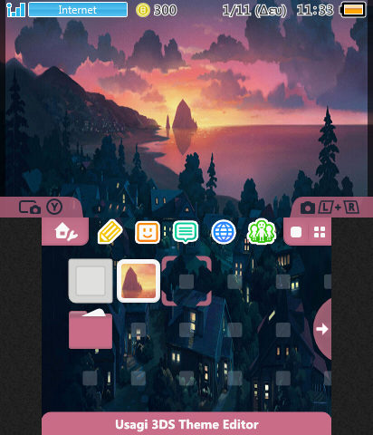 Aesthetic Village Sunset