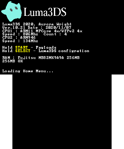 Luma BIOS (N3DS/N3DSXL)
