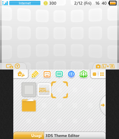 N2DSXL White/Orange Theme