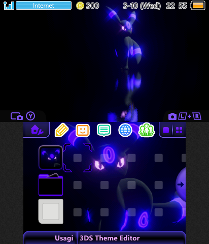 Purple Glowing umbreon