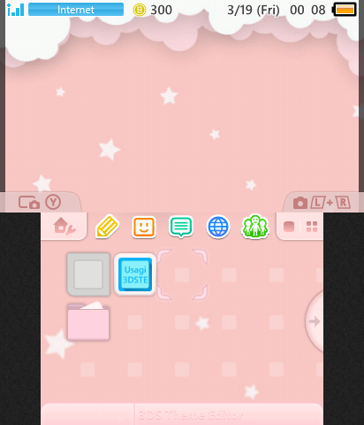 Pink with white stars