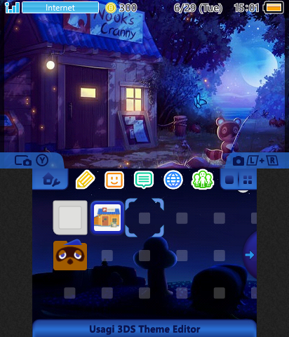 Tom Nook Fishing At Night