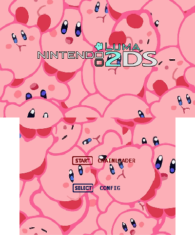 Tile Kirby Splash Screen 2DS