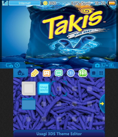 blue takis theme