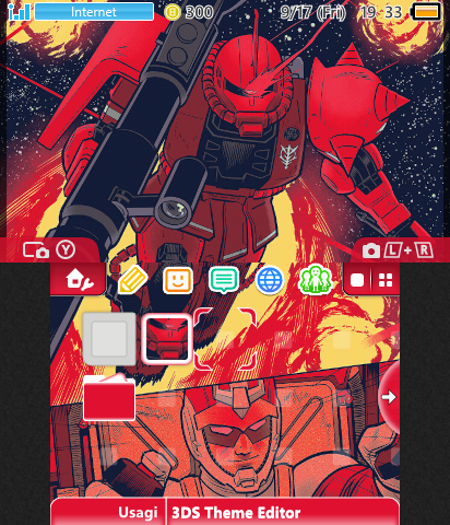 Gundam - Char's Custom 3DS Theme