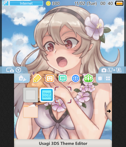 Corrin eating a borger.