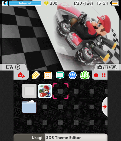 Mario Kart 8 - Main Menu (Black)