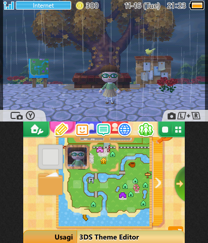 Animal crossing rain theme