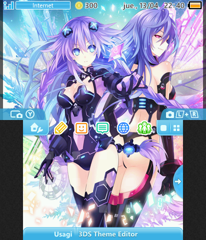 Purple Heart & Iris Heart