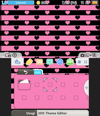 Black and Pink Hearts