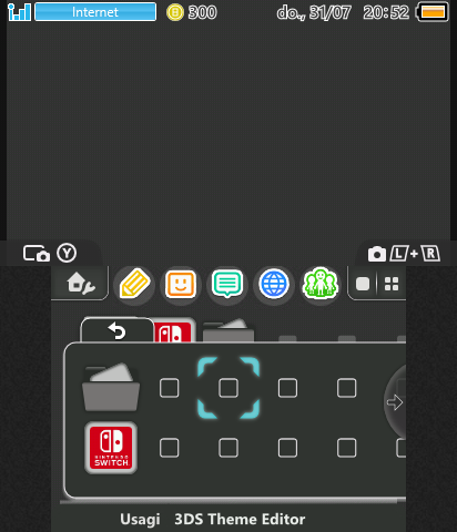 Nintendo Switch Home Menu Dark