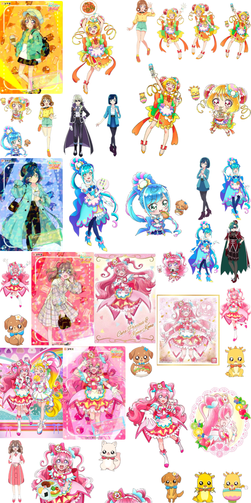 Delicious Party Precure badges