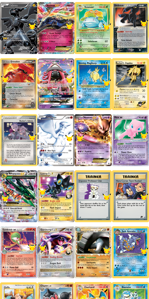 Classic Pokemon TCG Cards