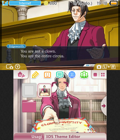 Miles Edgeworth Clown Meme