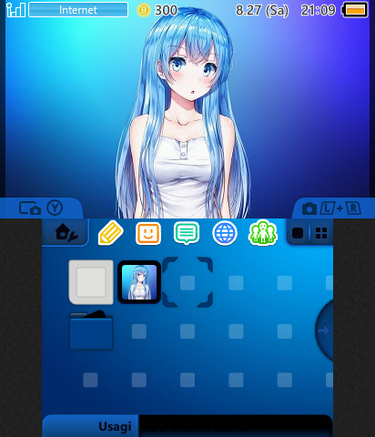 Blue Anime Girl