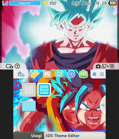 Goku blue kaioken x10