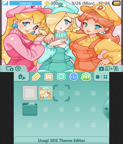 Rosie, Peach, and Daisy (Teal)