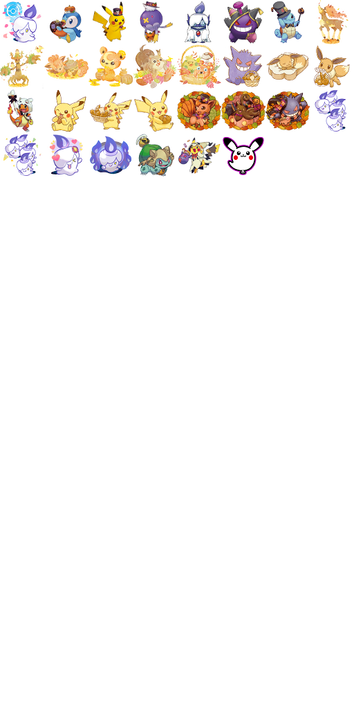 Fall Pokémon badges