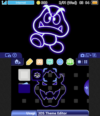 Neon Goomba & Bowser