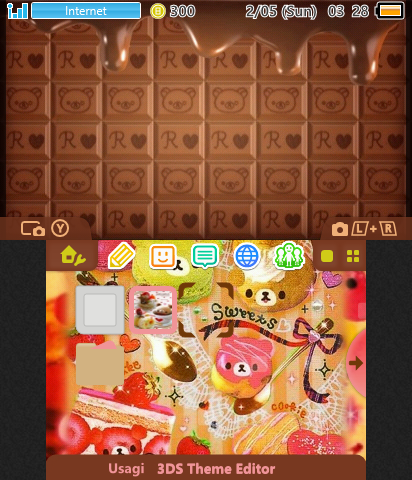 choco rilakkuma deco theme