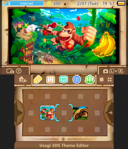 Donkey Kong Swinging with Diddy