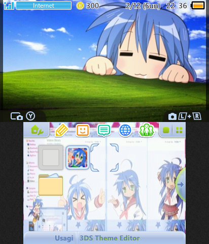 lucky star konata windows theme