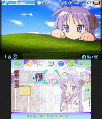 lucky star kagami windows theme