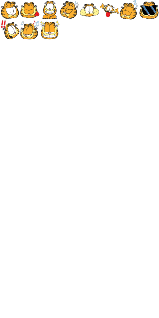 Garfield Emotion Badges