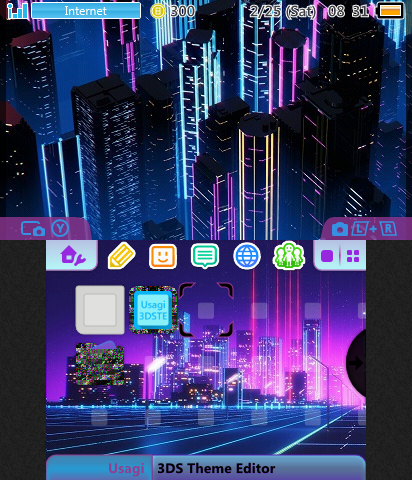 Dark but Vibrant Neon Synthwave