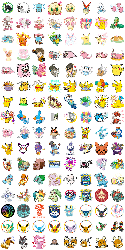 Pokémon GO stickers