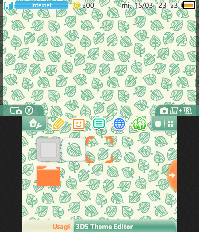 Animal Crossing Cream Green Leaf