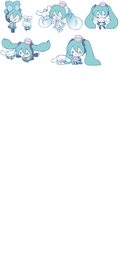 Miku and Cinnamoroll