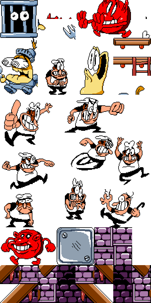 Pizza Tower - Sprites+Tilesets