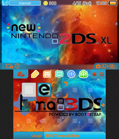2DS XL Luma Galaxy Theme