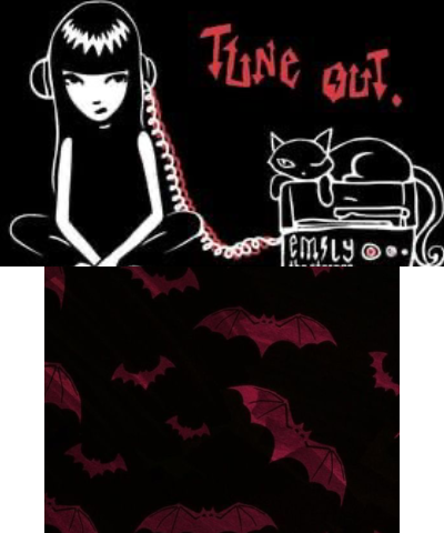 Black and red Emily the strange