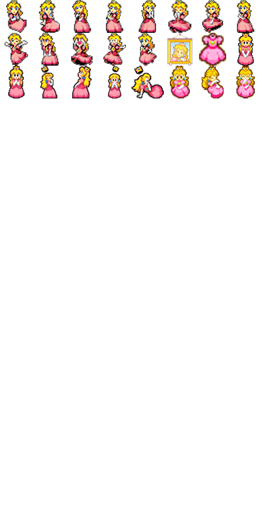 Princess Peach Sprites