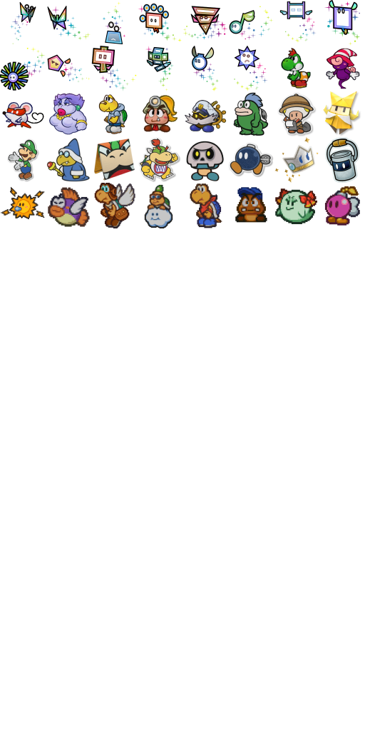 Paper Mario Partners Badges