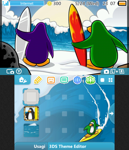 Club Penguin Catchin' Waves