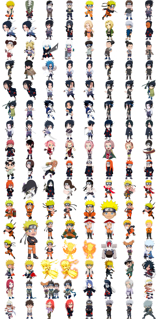 Naruto / Shippuden chibi badges