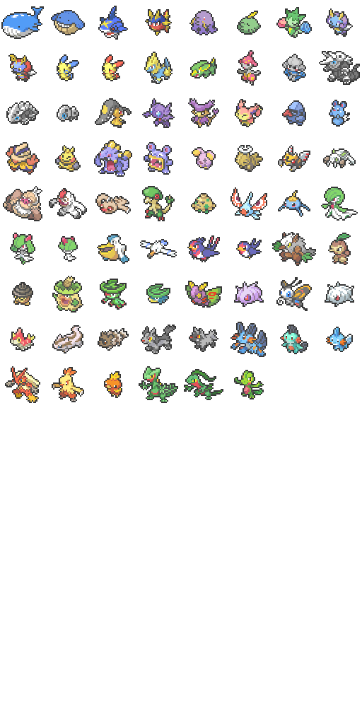 Pixel Hoenn Pokemon 1