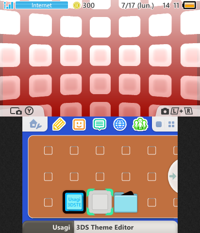 Thème rouge vif, bleu & orange