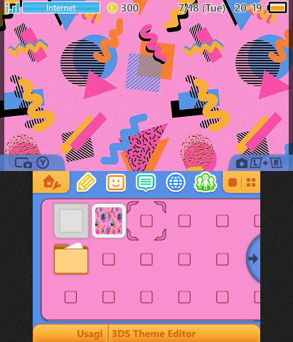 Pink 90s Geometric Pattern