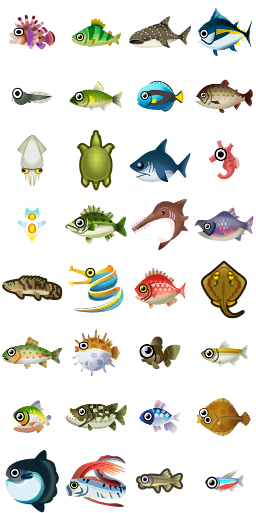 Animal Crossing Fish