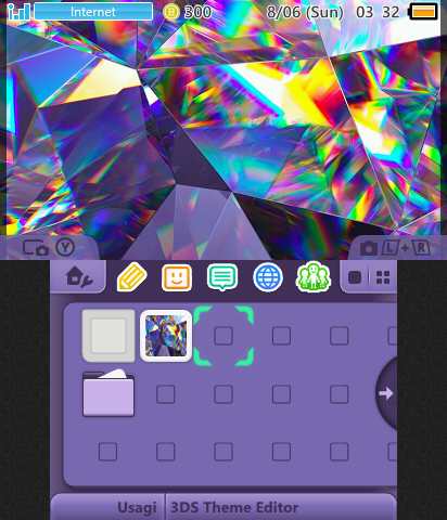 Rainbow Shatter & Purple Menu