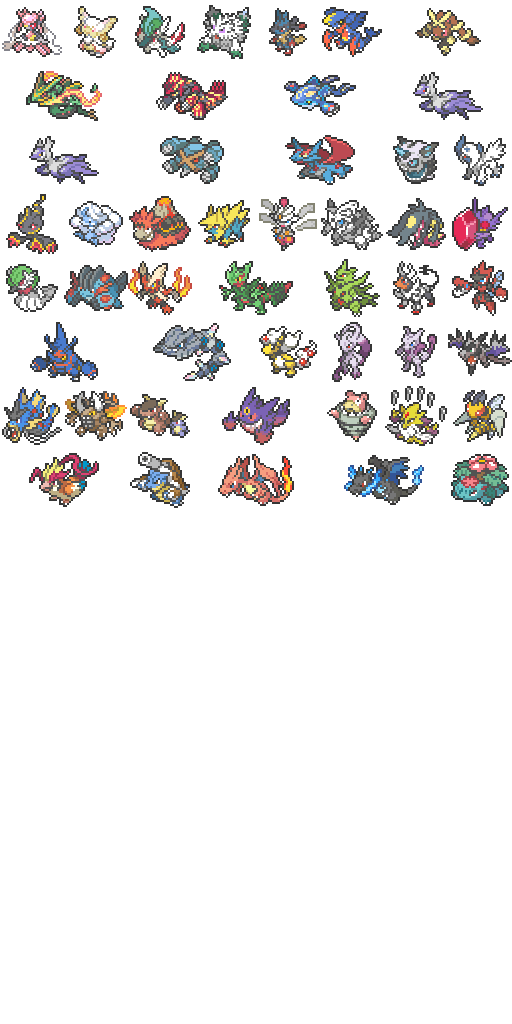 Pokemon Pixel Mega Evolutions