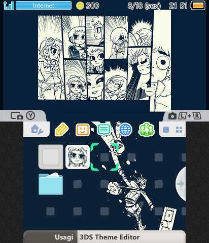 Scott Pilgrim Blue Custom Theme
