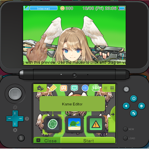 Eunie giving the bird