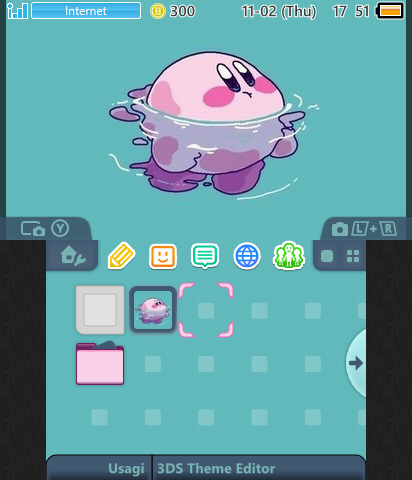 Kirby Chillin' in Water