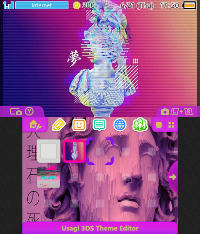 vaporwave vapor theme
